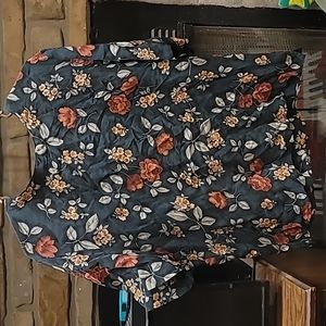 Floral Print Silk Top